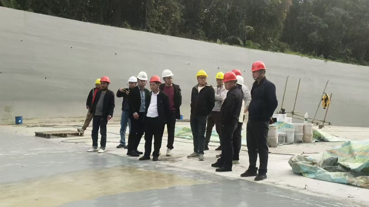 廣州市東江北干流流域事務(wù)中心副主任羅華華率隊調(diào)研考察大河水庫除險加固工程施工情況